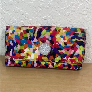 Kipling Colorful Abstract Wallet